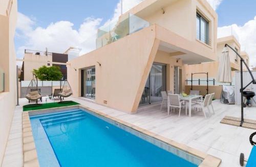 Pueblo Latino House | Modern villa with pool jacuzzi and sea view