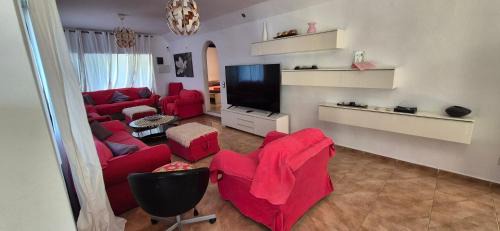 Les Tres Cales Villa | Near the beach, 9 bedrooms, sleeps 19, Jacuzzi, Full AC, BBQ, 2 kitchens, 2 dishwashers, fast internet, ping pong, cars not necessary