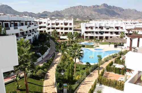 Mar de Pulpi Apartment | Oona, apartment with balcony, roof terrace and communal pool