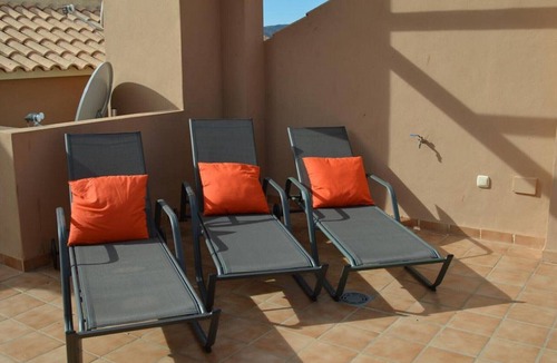 Mar de Cristal Apartment | Penthouse apartment, chill out roof terrace, balcony, communal pool