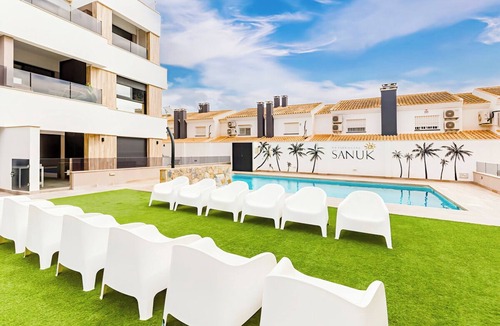 Santiago de la Ribera Apartment | Sanuk south facing balcony in Santiago de la Ribera