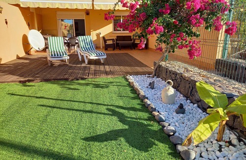 Adeje Apartment | SPACIOUS APARTMENT WIFI - large terrace and flower garden, sea and mountain views