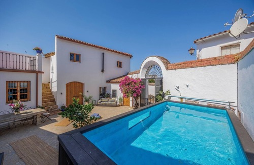 Higuera de la Sierra House | Stunning 6 Bedroom Neo-Classical Mansion with Heated Plunge Pool in courtyard