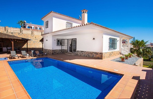 Benajarafe House | Stunning private villa for 7 people with A/C, private pool, WIFI, TV and terrace
