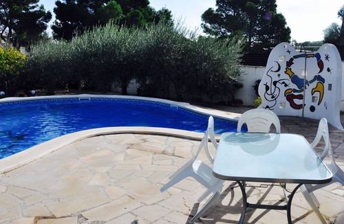 L'Ampolla Villa | Stunning private villa for 6 guests with A/C, WIFI, private pool, TV, patio and panoramic view