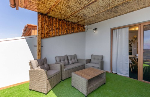 Pajara Apartment | Terra Nova Penthouse: Sea View Apartment with Wi-Fi & Air Conditioning