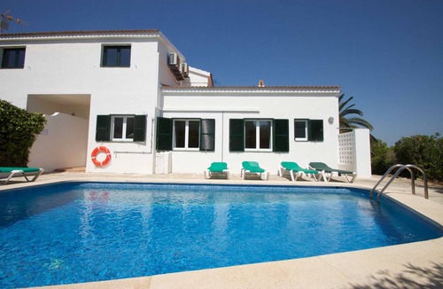 Es Canutells Villa | Villa Bini Estrella: Large Private Pool, Walk to Beach, Sea Views, A/C, WiFi