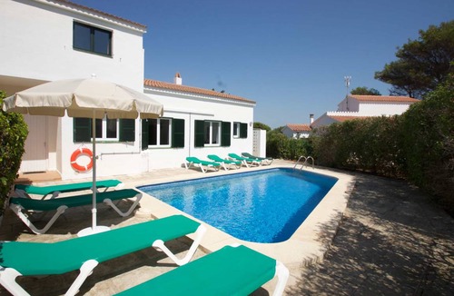 Es Canutells Villa | Villa Bini Estrella: Large Private Pool, Walk to Beach, Sea Views, A/C, WiFi
