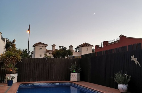 Torre-Pacheco Villa | Villa Rosa with private saltwater pool. Close to padel courts and all amenities.