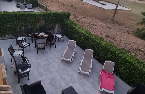 Torre-Pacheco Villa | Villa Vidorra south west facing, frontline view, tiled garden, heated pool 5x3m