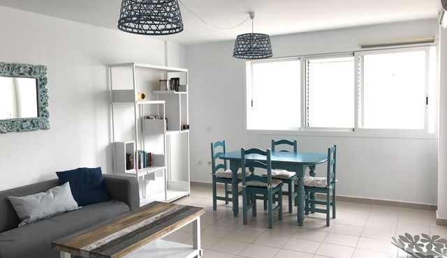 Apartment 50 meters from the sea. Double services and two bedrooms.