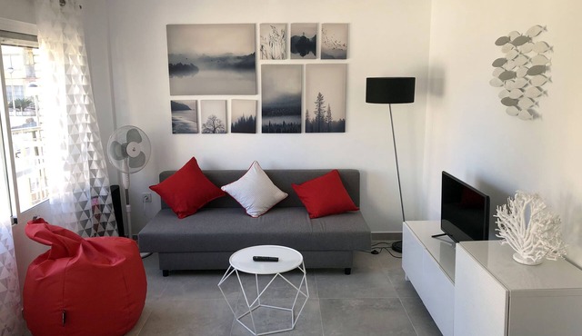 Apartment in 1st line of the beach in Arenales