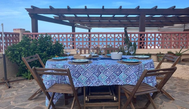 Apartment 'Mar De Luz' with Sea View, Shared Pool and Air Conditioning