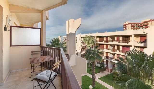 Apartment 'Tu Paraíso En La Manga' with Sea View, Shared Pool and Private Terrace