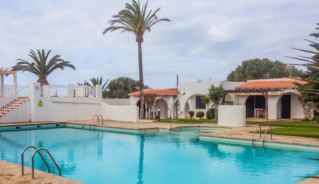 Beautiful Vacation Apartment "Binisafua Playa - Apartamento 18" Near the Beach with Shared Outdoor Pool, A/C, Wi-Fi, Private Terrace & Community Garden