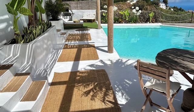 Boho Villa in Firgas | Pool, Nature, BBQ, and Ocean Views