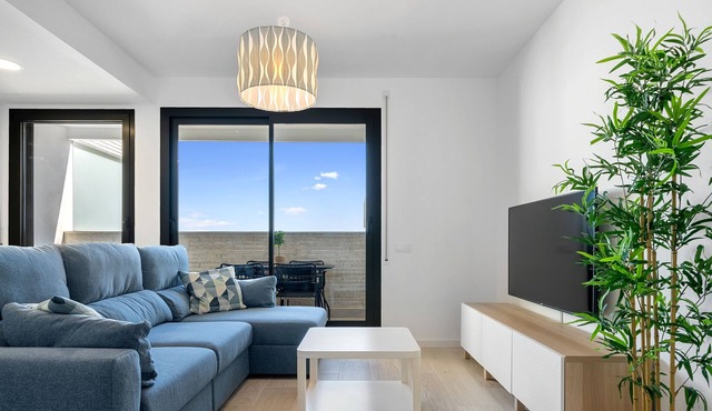 Brand New Apartment "Mestral By Enjoy Rocas Doradas" with Sea View & Wi-Fi