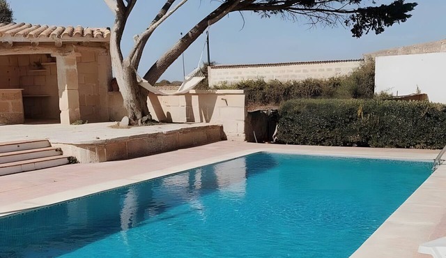 Country House Near Ciutadella with Private Pool, Shared Terrace, and Wi-Fi