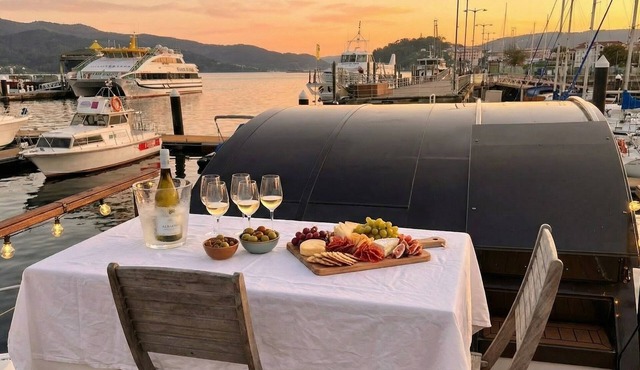 Exclusive Boat in Vigo Marina | Private Terrace over the Sea
