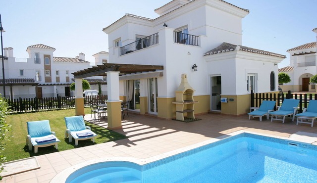 Modern, comfortable, family friendly villa situated on golf resort with pool