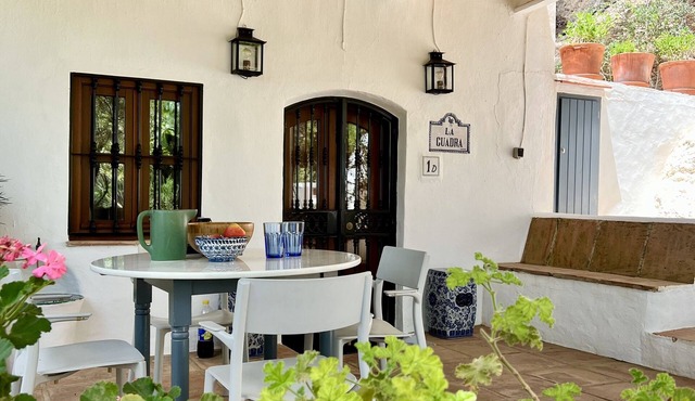 Traditional stone cottage in La Molineta with private gardens, dip pool & views