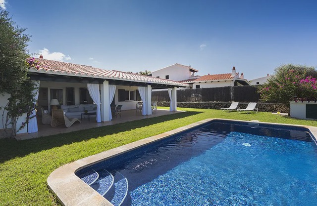 Villa with pool in Cap den Font 30m from the sea with possibility of buoy