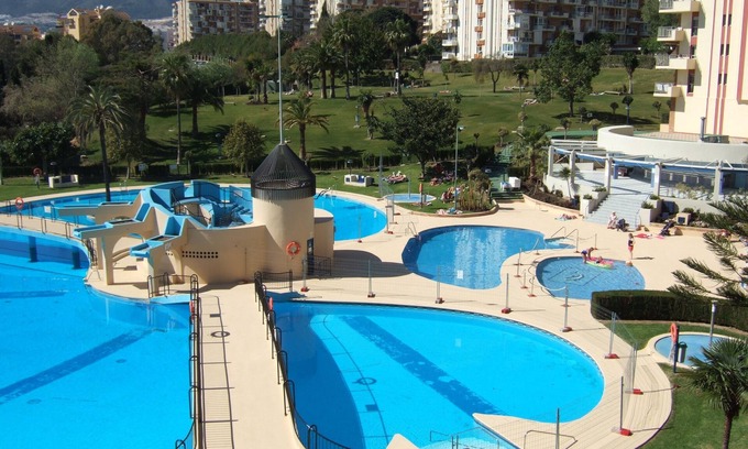 Benalmadena Costa Apartment | A beautiful studio apt overlooking pools ' Minerva.Jupiter @ Bonanza Square '
