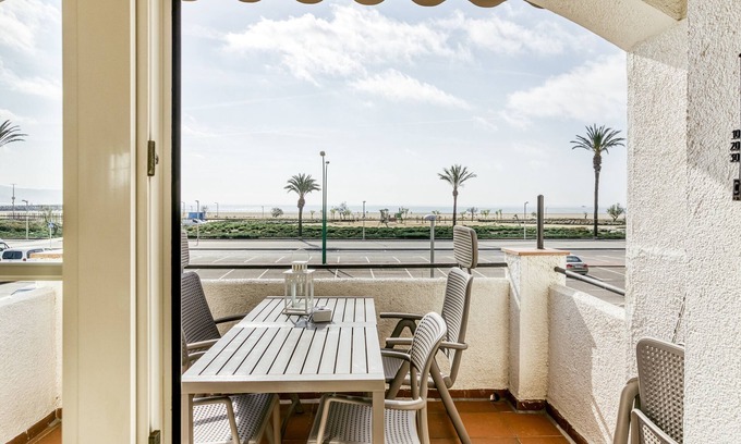 Empuriabrava Apartment | Apartment 'ART-Revilla Tacke B' with Sea View, Balcony, Shared Pool & Wi-Fi