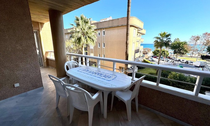 Carihuela Apartment | FIRST LINE BEACH WITH VIEWS AND GARAGE