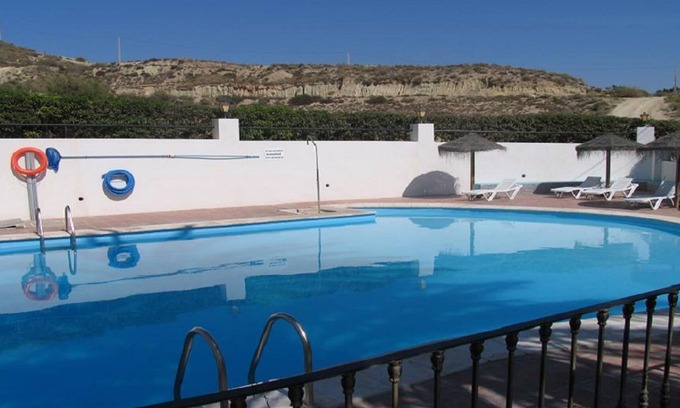 Vera Beach House | Impressive apartment in ground floor with terrace of two rooms, A A and pool