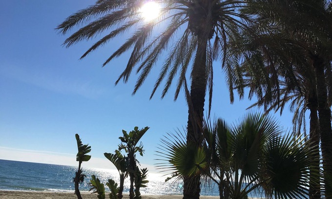 Mijas Apartment | Modern garden apartment with a fantastic view of the sea and a private garden
