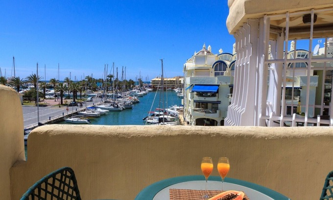 Benalmadena Costa Apartment | Puerto Marina - 2 terraces and direct view to the Marina