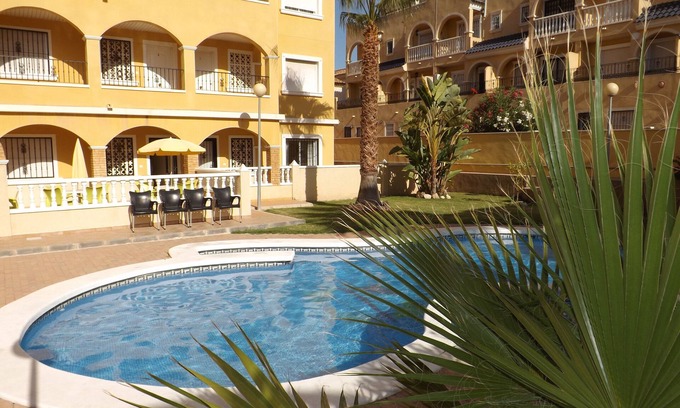 Orihuela Costa Apartment | Wonderful terrace appartment seaview walk to shops and bars British TV